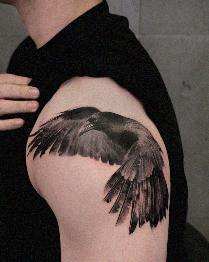25+ Macabre Yet Beautiful Crow Tattoo Ideas to Ignite Your Creative Spark
