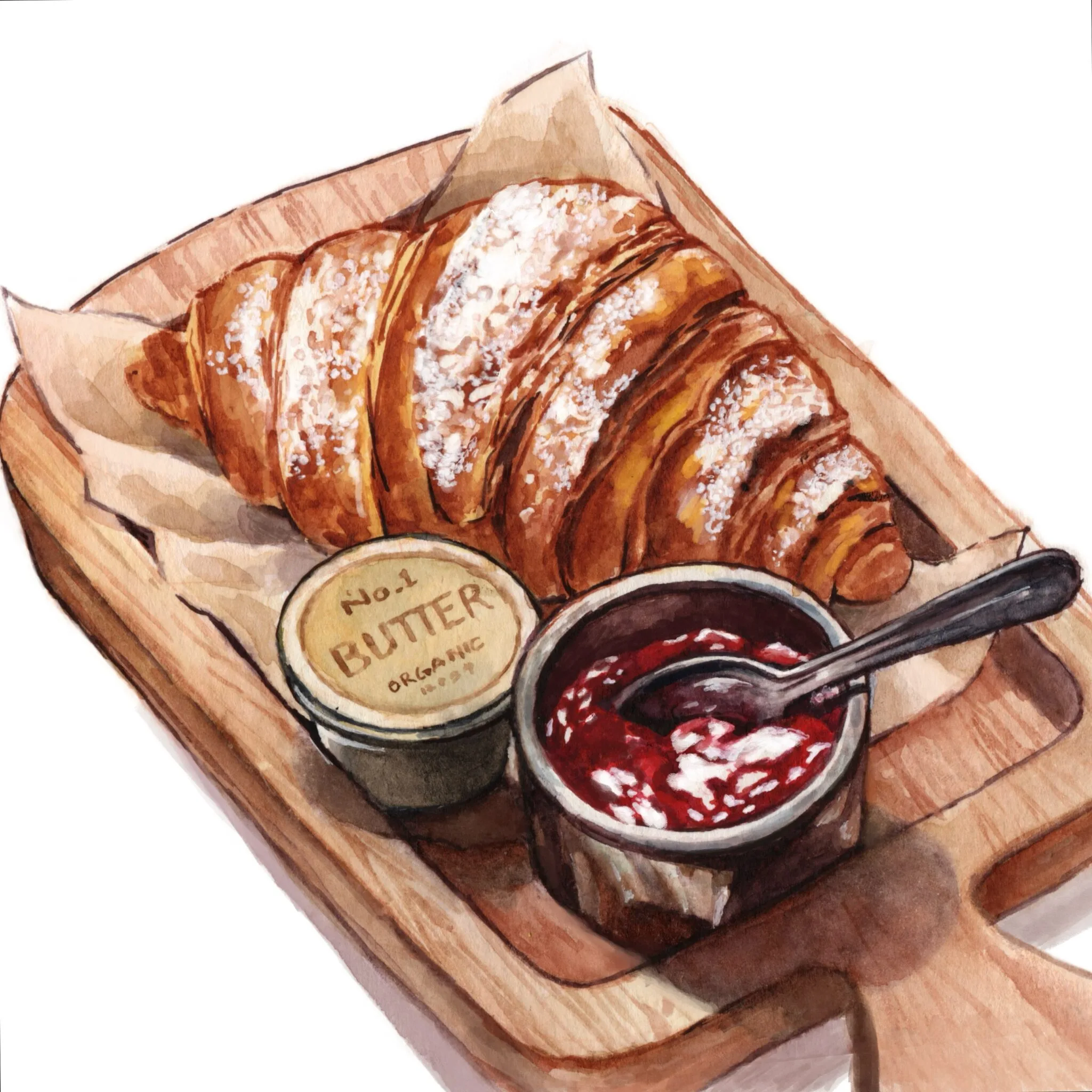 Breakfast Bliss in Watercolor