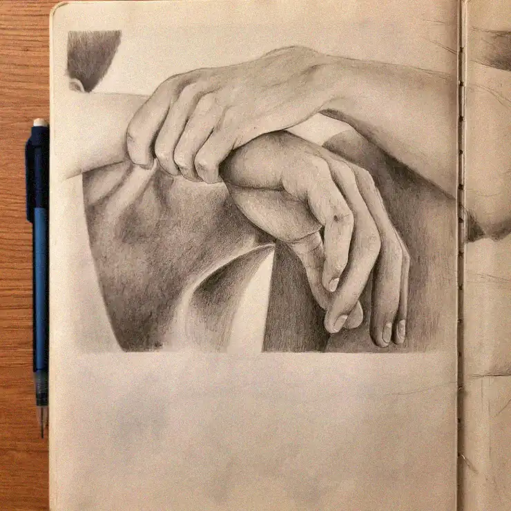 Anatomy and Emotion in Graphite Hands