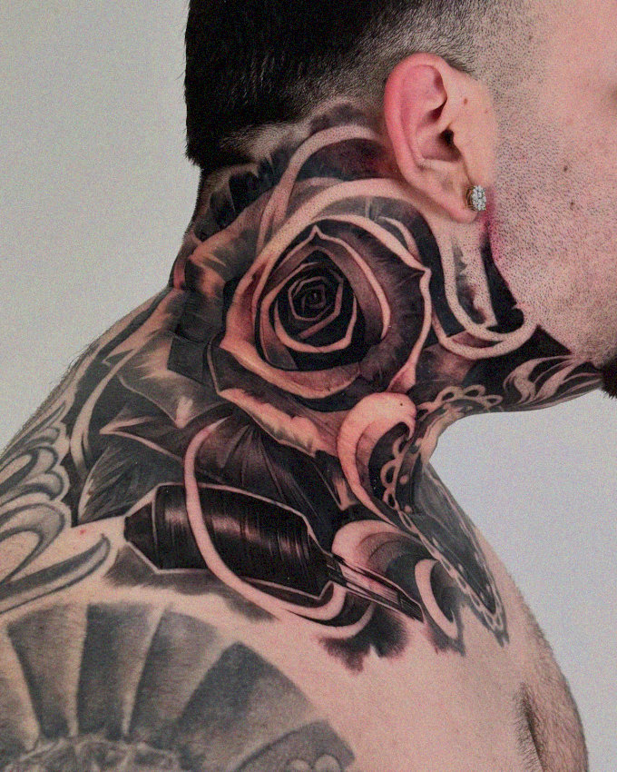 Ink Veils of Roses and Designs