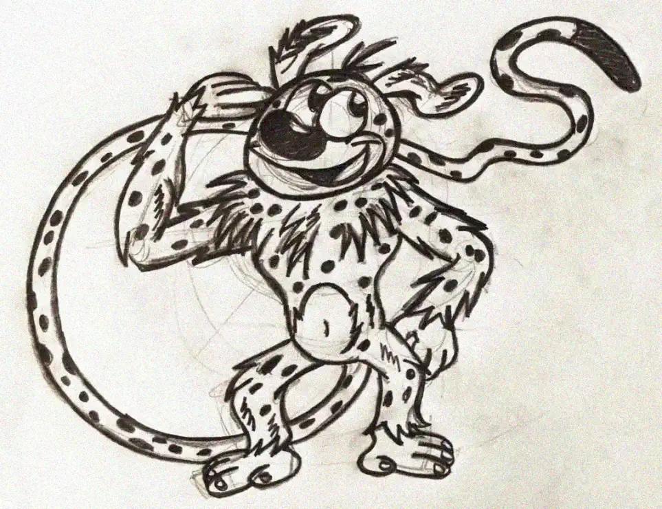 Leopard Lark: A Whimsical Sketch
