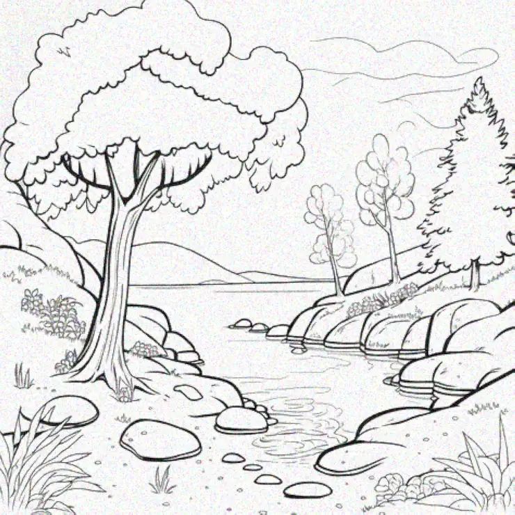 Quiet Wilderness - A Coloring Journey
