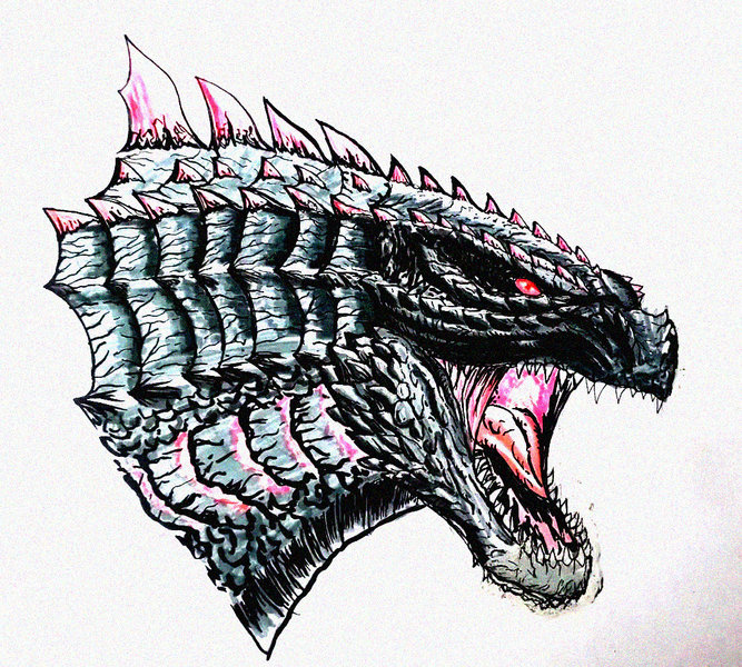 Fierce Dragon's Fiery Stare