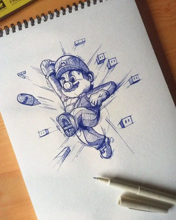 Super Mario's Ink Skydance