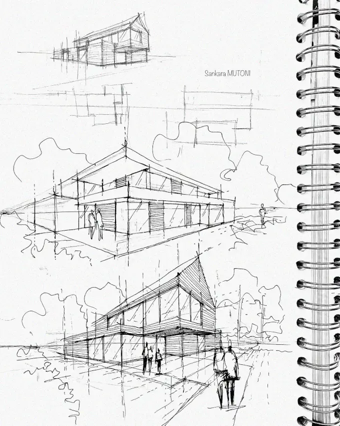 Sankara Mutoni's Architectural Sketches Unveiled