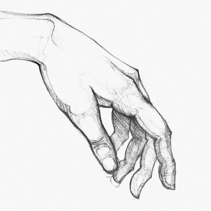 Graceful Bend of the Sketched Hand