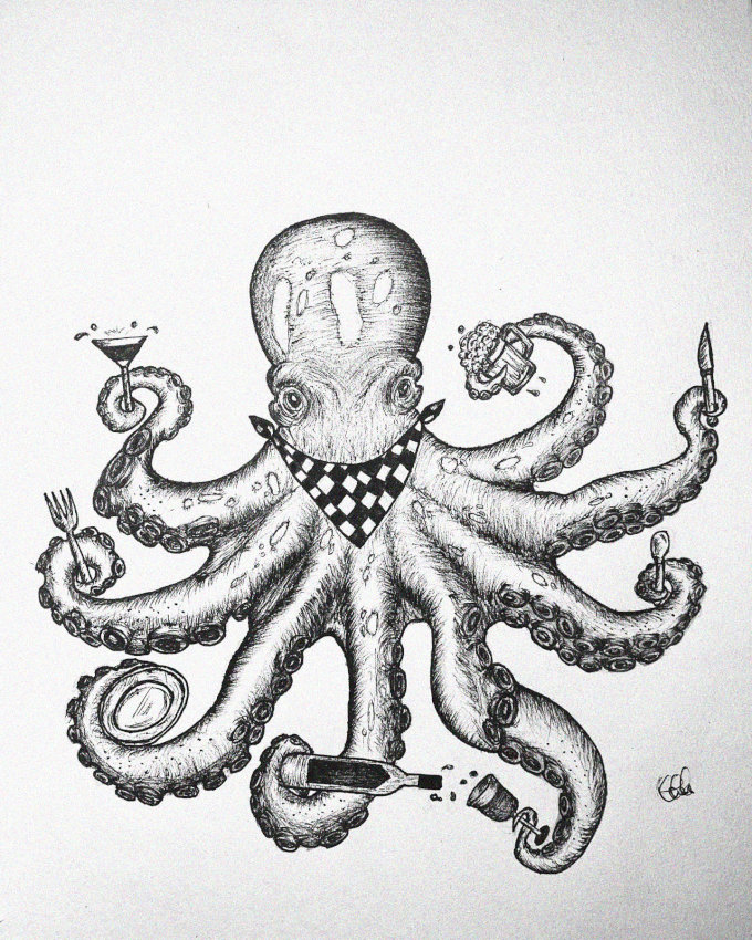 Octopus Bandana Soiree: Master of Multitasking