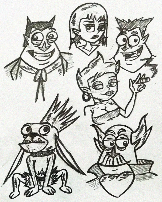 Whimsical Brigade of Cartoon Expressions