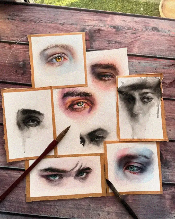 Artistry in Eyes and Facial Sketches