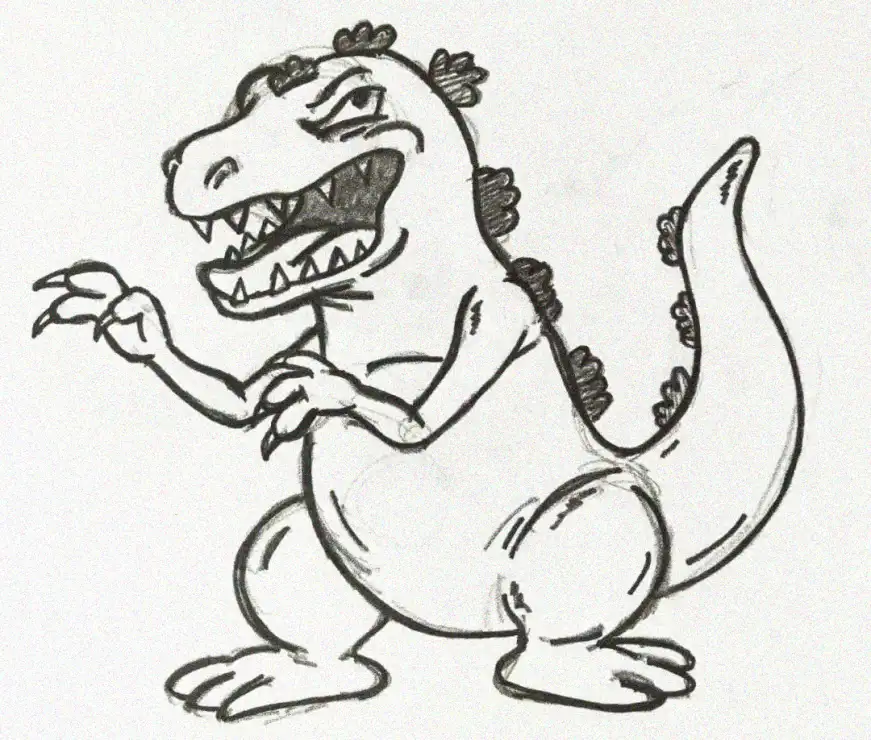 Dinosaur Dance: A Whimsical Portrait