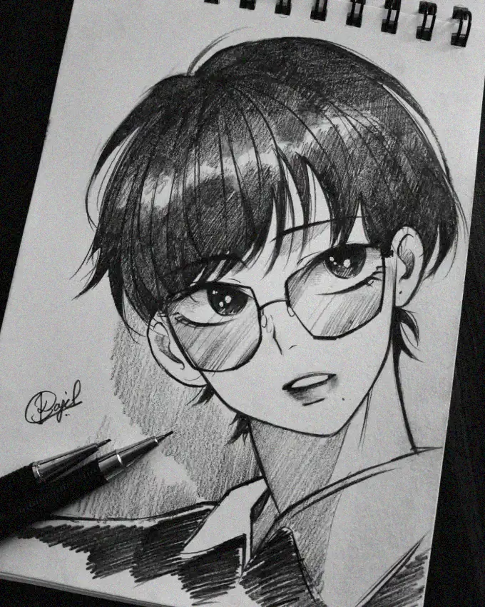 Sketch of a Young Intellectual Vision