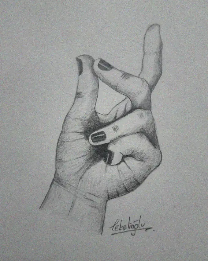 Perfect Gesture in Pencil Sketch