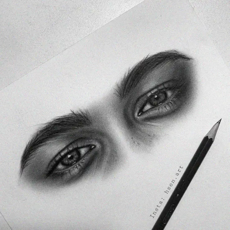 Expressive Gaze in Fine Graphite
