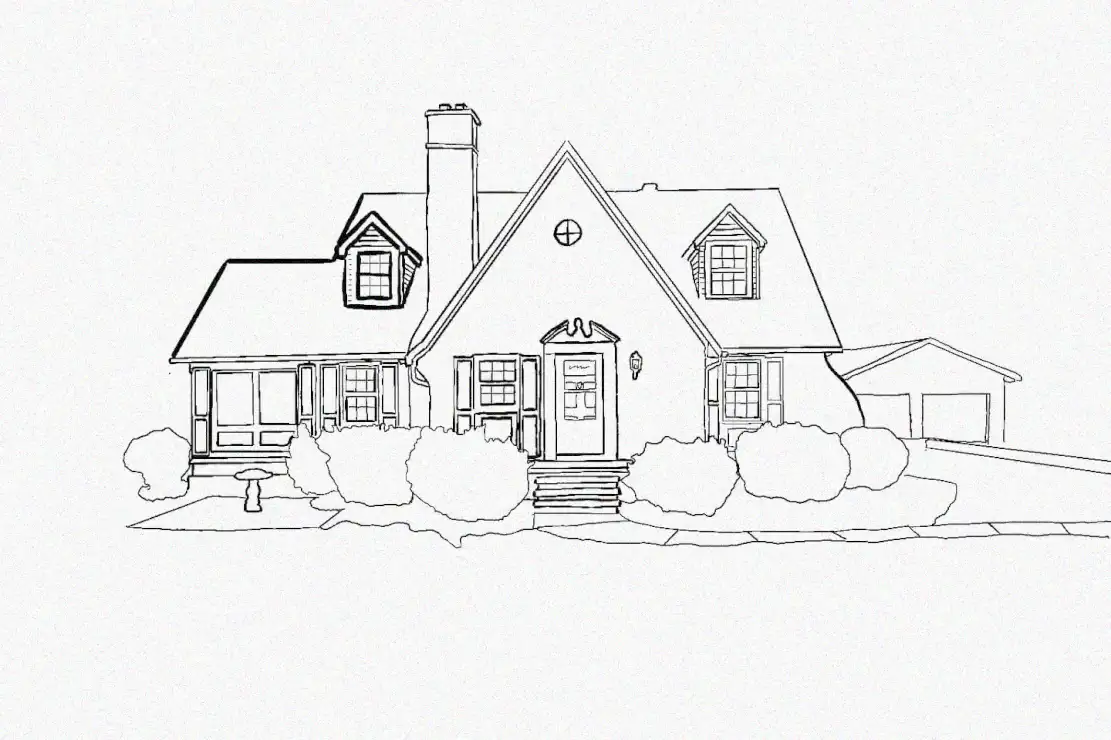 Homeportraits: Charming Family House Sketch