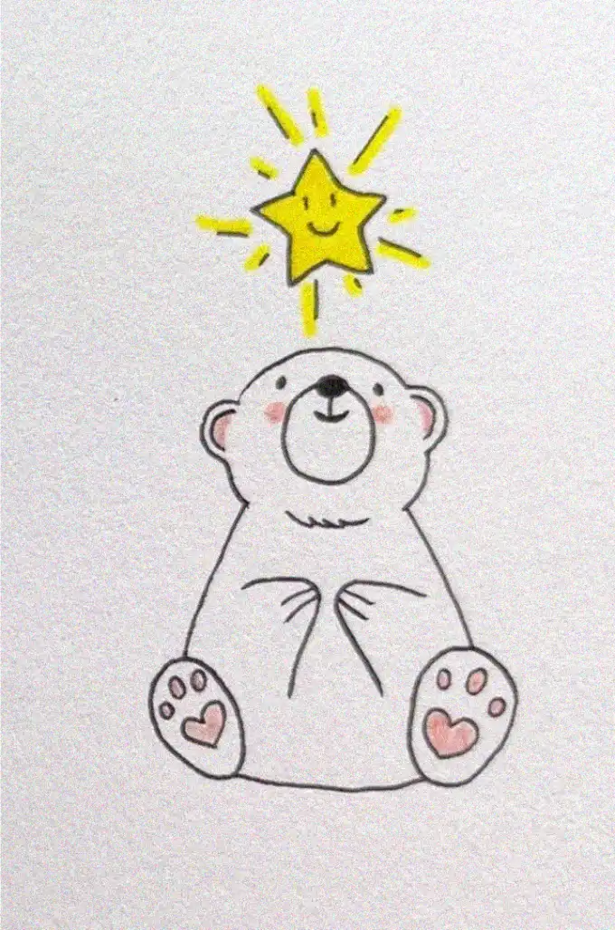 Polar Bear's Wish Upon a Star