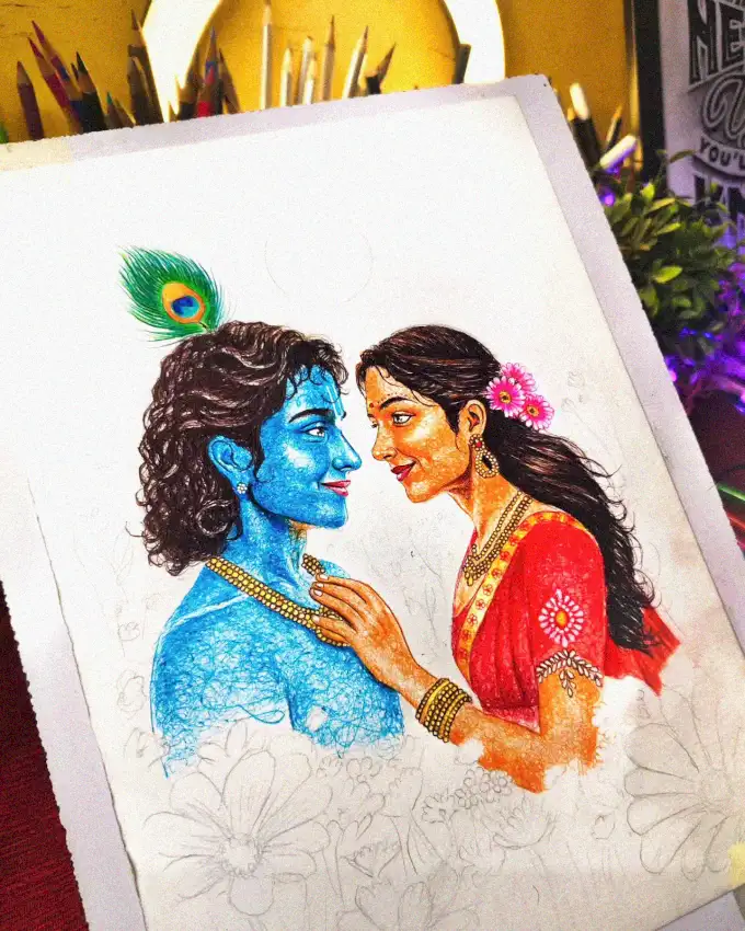 Midnight Dance of Krishna and Radha