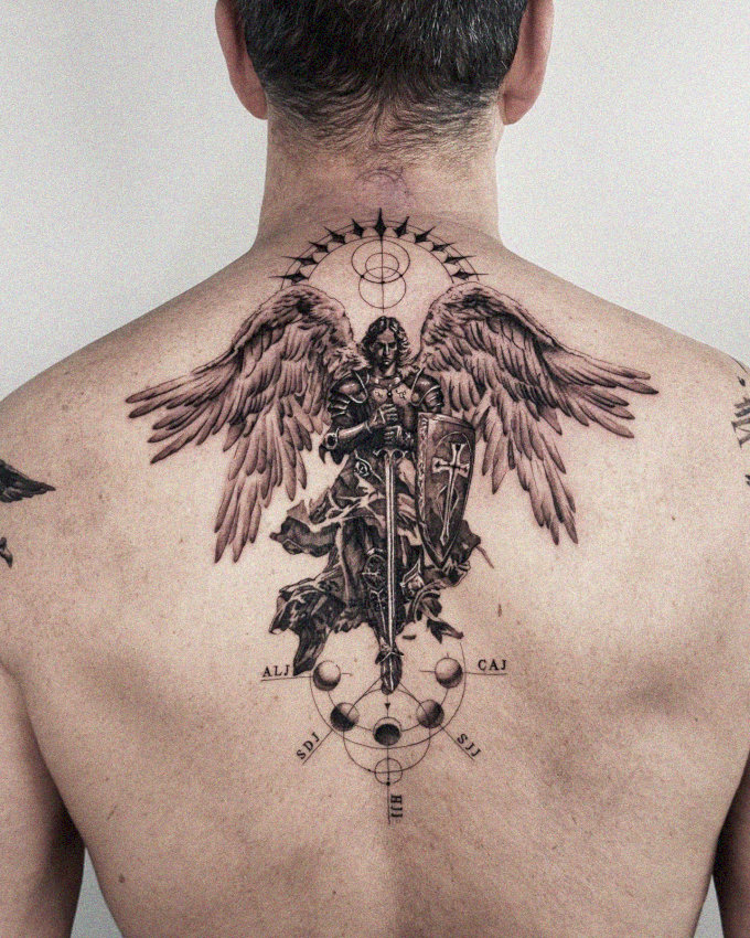 Angel's Armor: A Man's Tattoo Tale