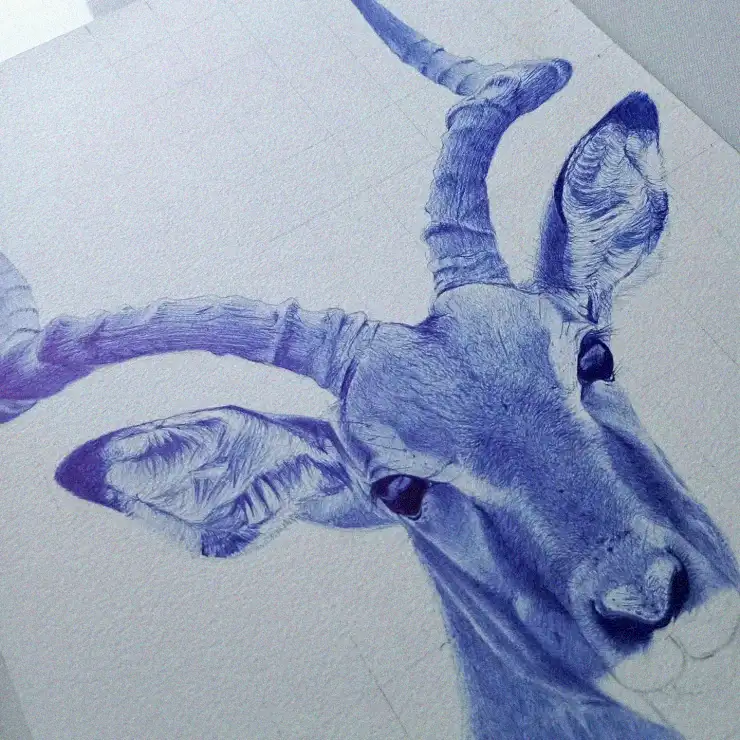 Gazelle Grace in Blue Hue
