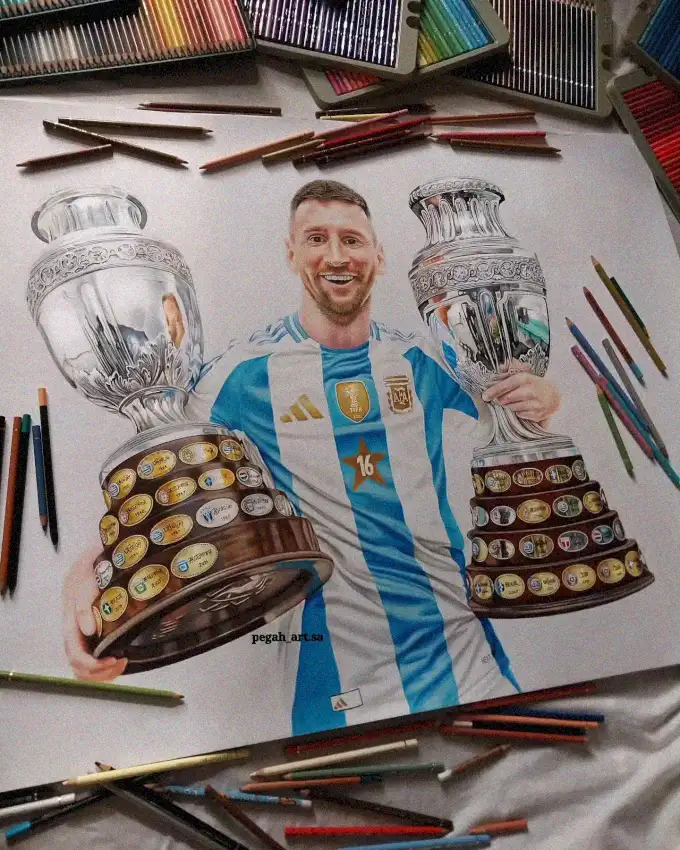 Joyful Champion amidst Colors and Creations