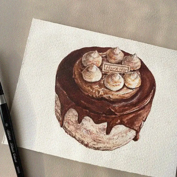 Watercolor Whimsy of a Chocolate Celebration