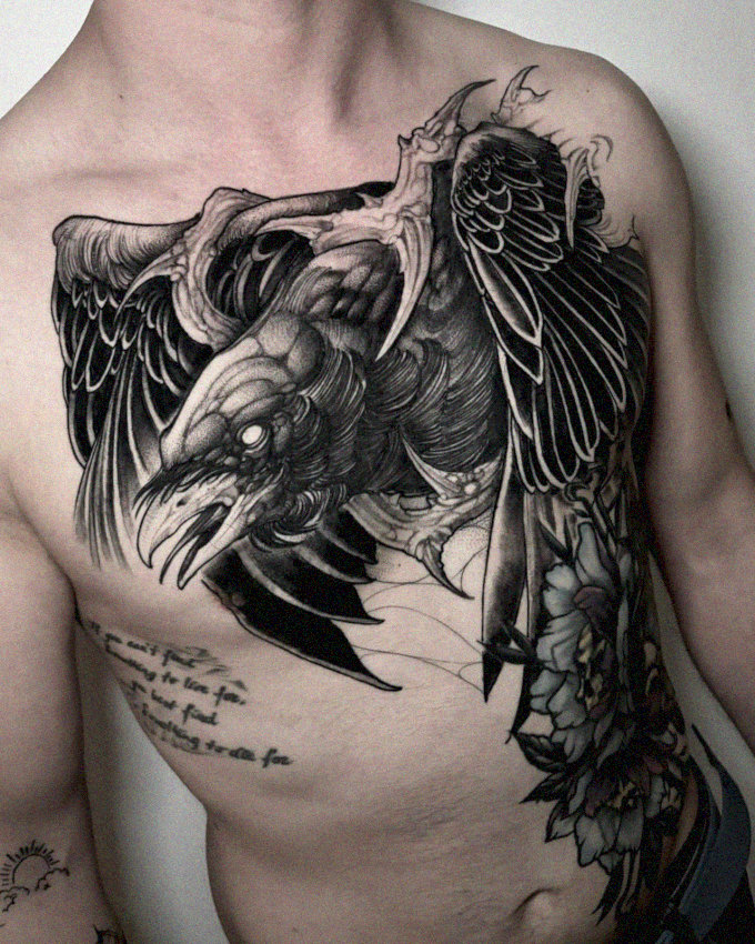 Inked Elegance: A Bird Tattoo Story