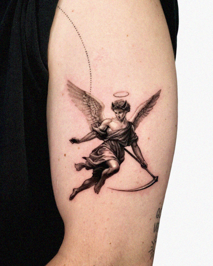 Angelic Ensemble Inked on Human Canvas