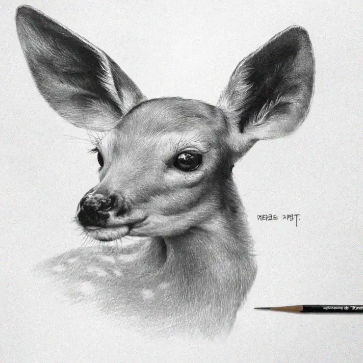Portrayal of a Tender Young Fawn