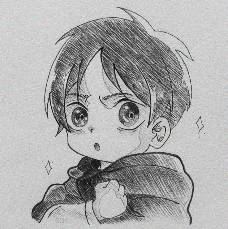 Awestruck Gaze in Monochrome Manga
