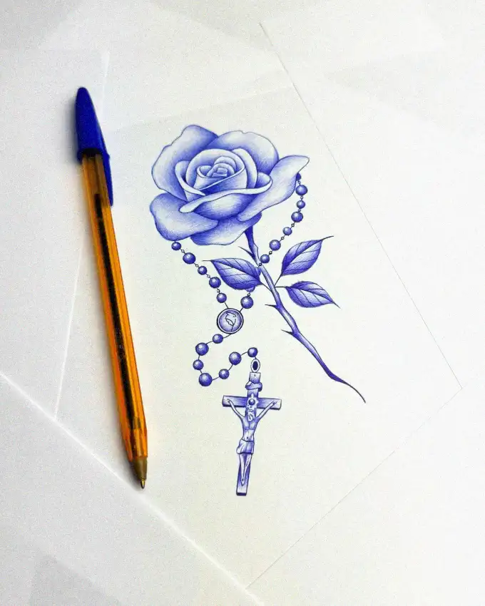 Blue Hues of Faith and Beauty