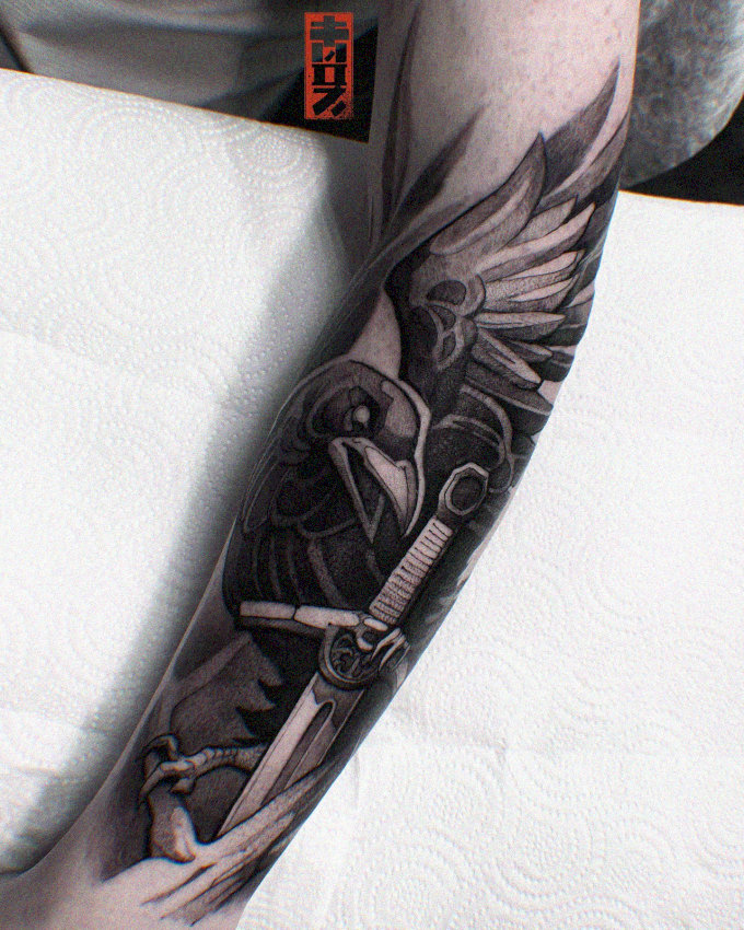 Eagle's Tool Kit: An Arm Tattoo Story
