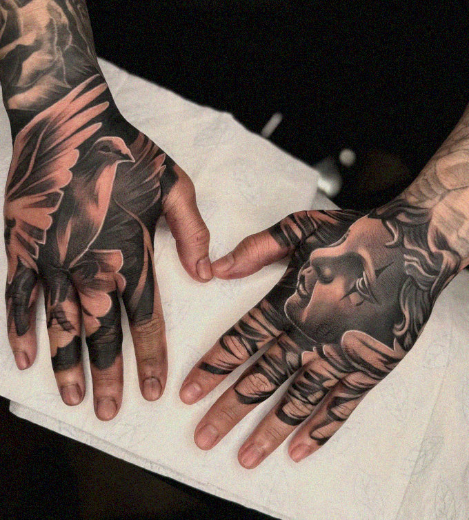 Inked Elegance in Monochrome"