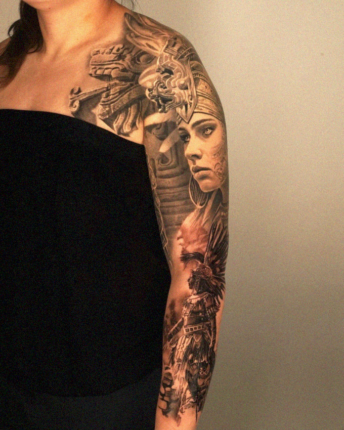 Inked Epics: A Warrior's Tale Unveiled
