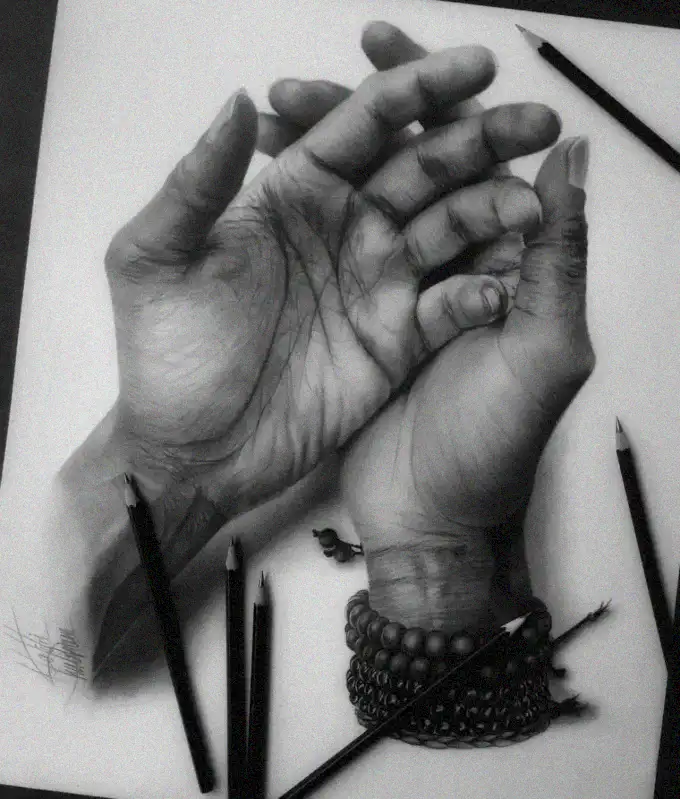 Hands Sketch: Interlude of Artistic Mastery