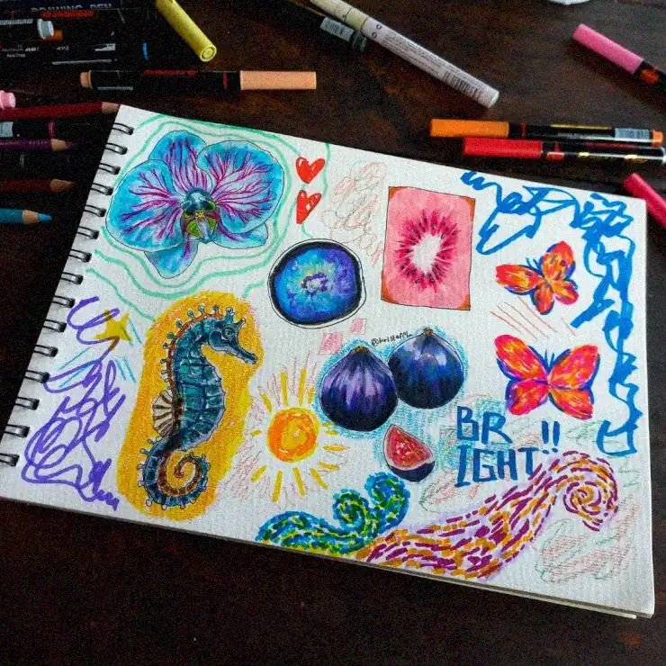 Sketchbook Splendor Amidst Creative Chaos
