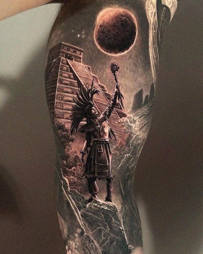 Eclipse Over Native Lands Tattoo Artistry