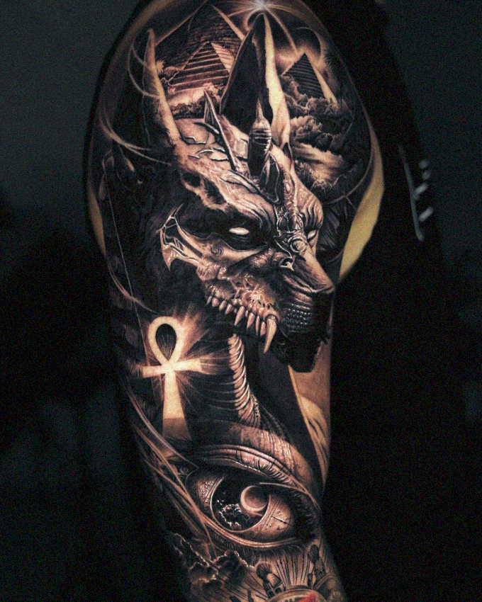 Demonic Myths Inked on Human Canvas