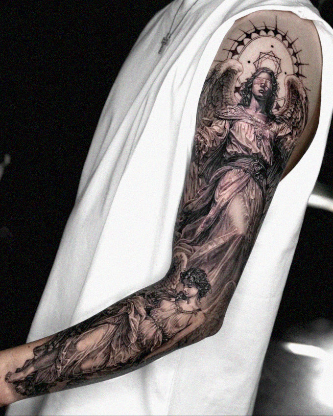 Arm Canvas of Angelic Devotions
