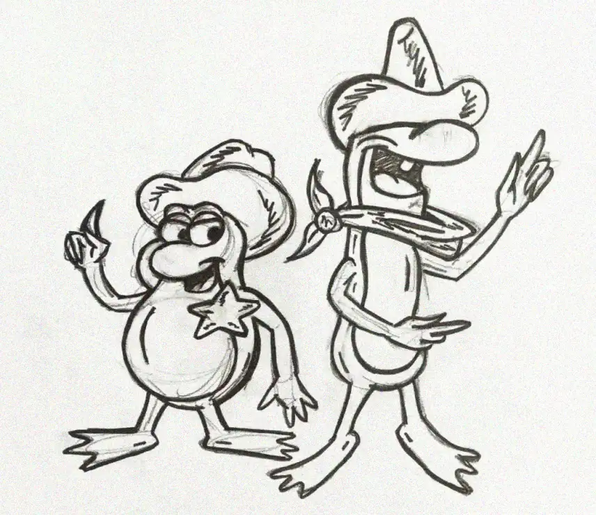 Western Waddle and Banana Cowboy Antics