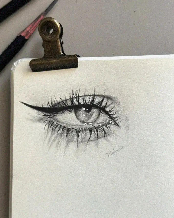 Pencil Sketch of the Human Eye