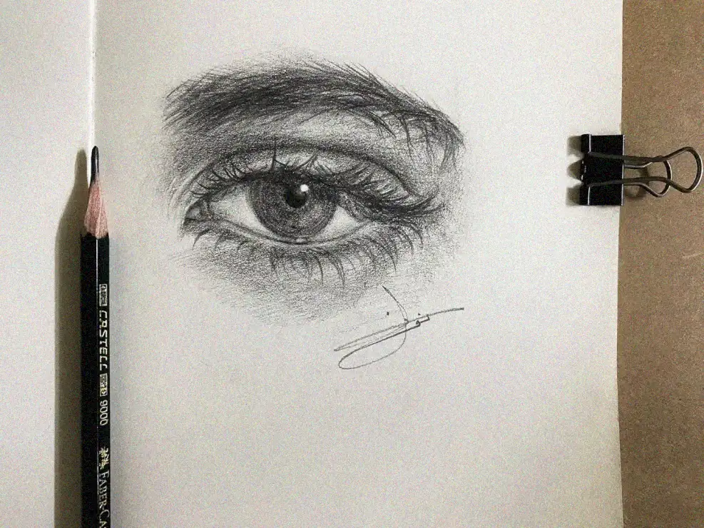 Sketchbook Glimpse Into Human Eye