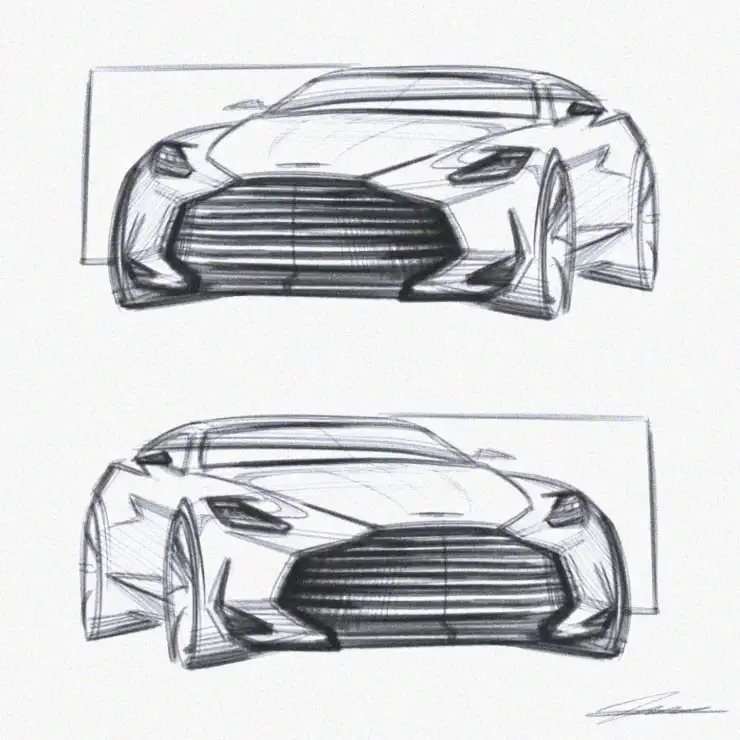 Sketching the Future of Aggressive Sports Cars