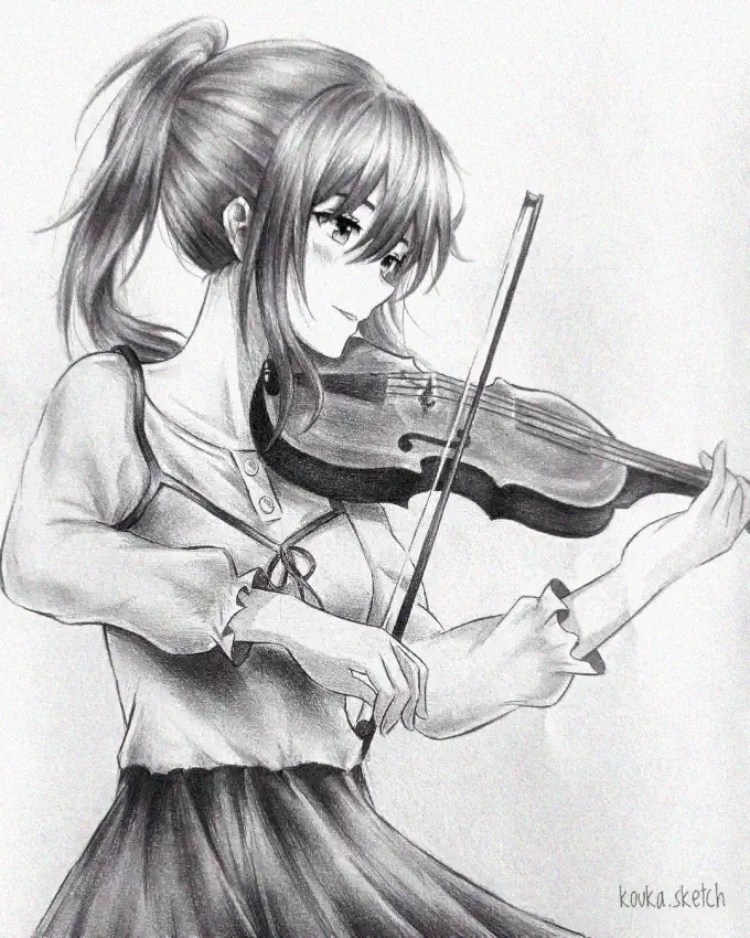 Symphony in Graphite: Violin Maiden