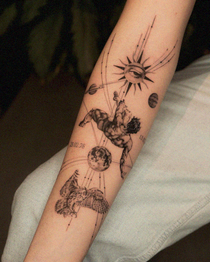Mythology and Cosmos in Ink