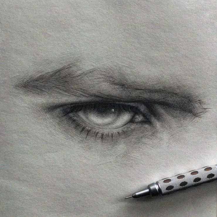 Expressive Eye Masterpiece in Pencil