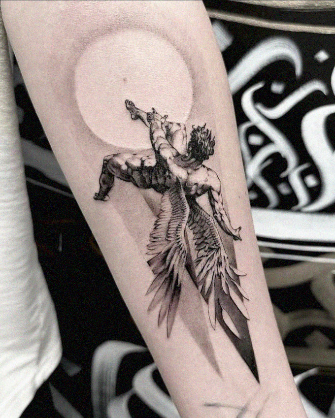 Moonbound Myth: Winged Tattoo