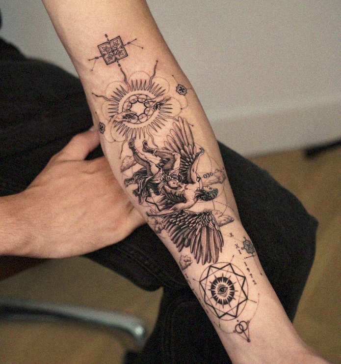 Celestial Wonder Etched on Skin