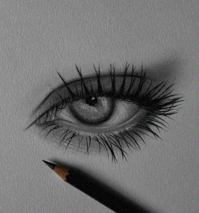 Artistic Pencil Sketch of a Human Eye