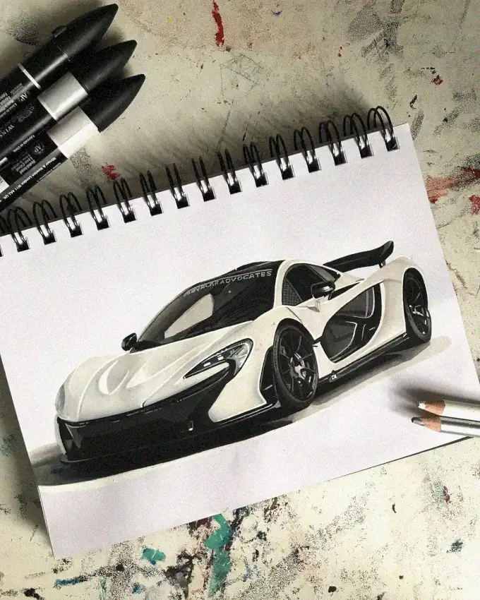 Sketchpad Masterpiece: Sports Car in Progress