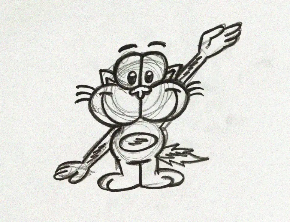 Waving Whimsy in the Cat's Pantomime