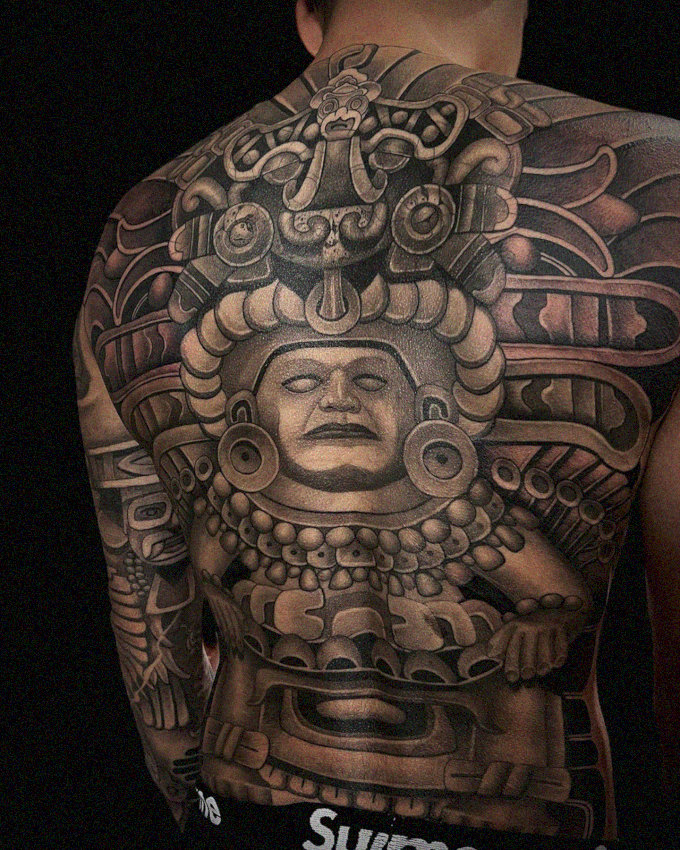 Mystic Mesoamerican Tattoo Artistry Unveiled